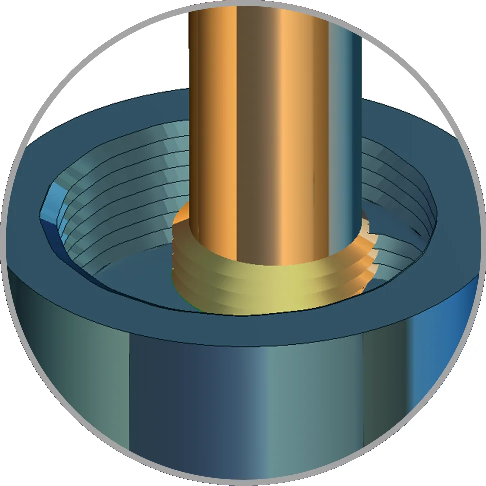 Gewindefrasen | CAD/CAM Programmiersoftware für CNC Maschinen und Industrieroboter