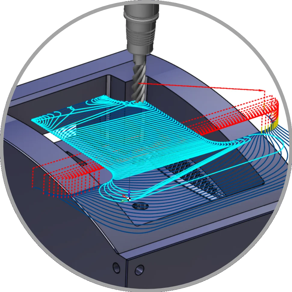 HPC Schruppen | CAD/CAM Programmiersoftware für CNC Maschinen und Industrieroboter