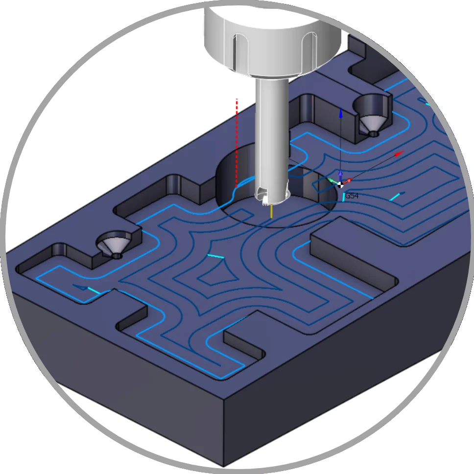 Konturparallel 1 | CAD/CAM Programmiersoftware für CNC Maschinen und Industrieroboter