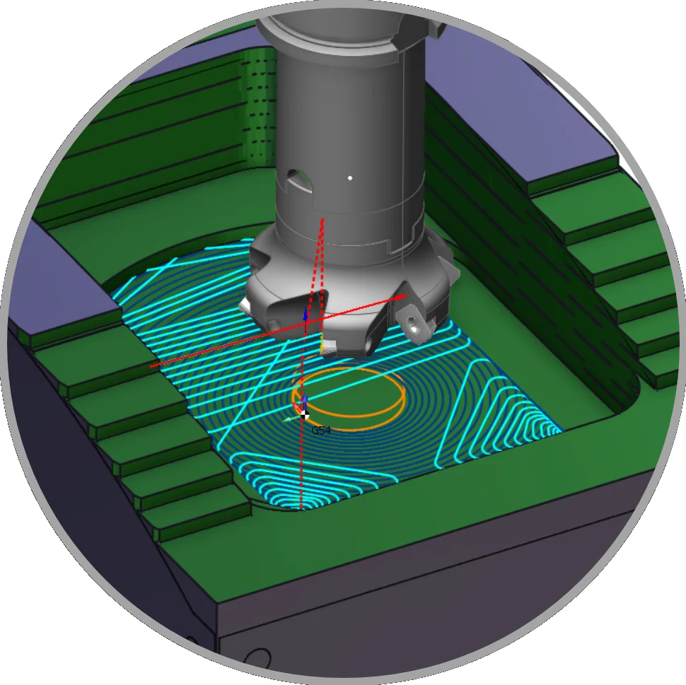 Schruppen | CAD/CAM Programmiersoftware für CNC Maschinen und Industrieroboter