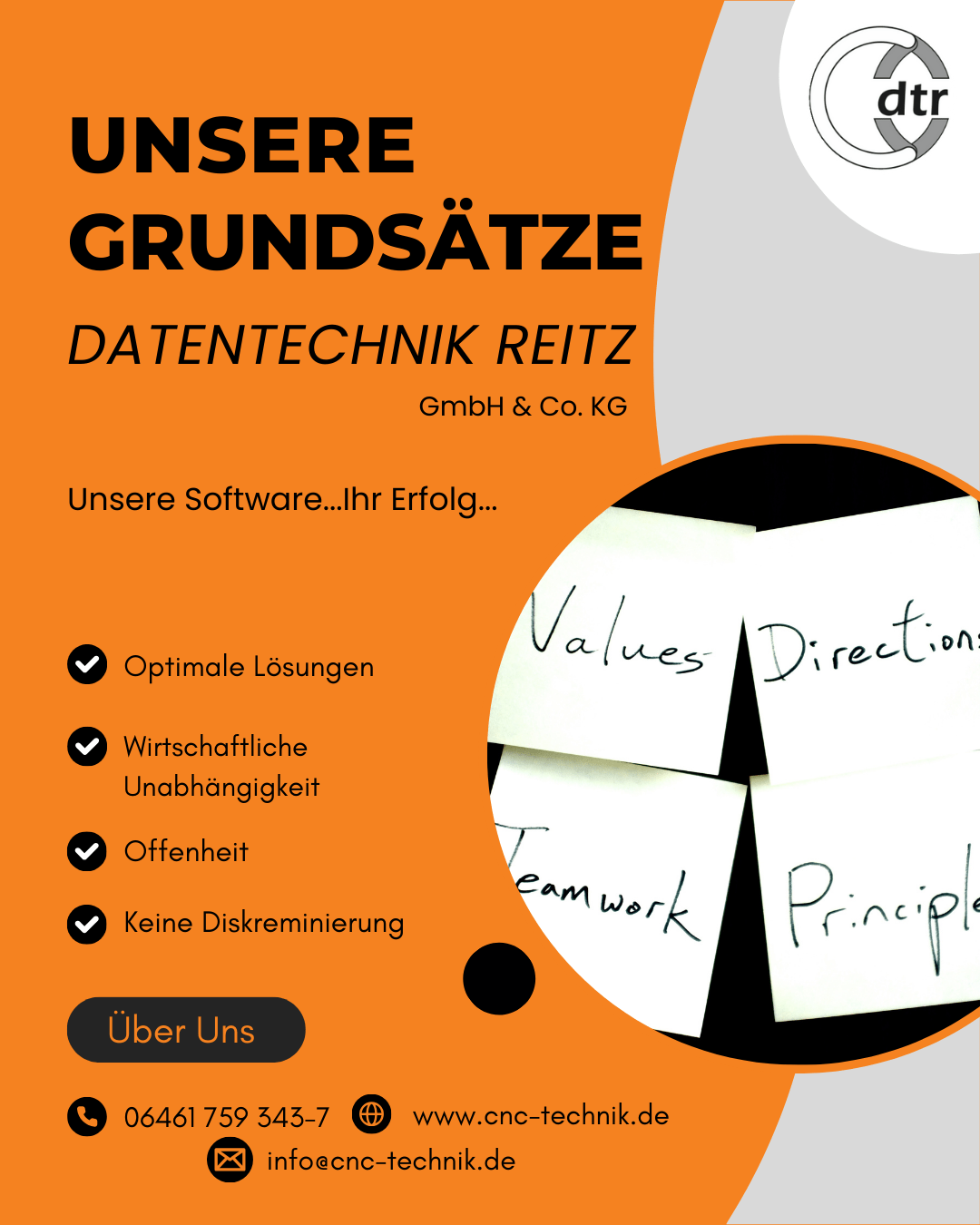 Unsere Grundsatze | CAD/CAM Programmiersoftware für CNC Maschinen und Industrieroboter