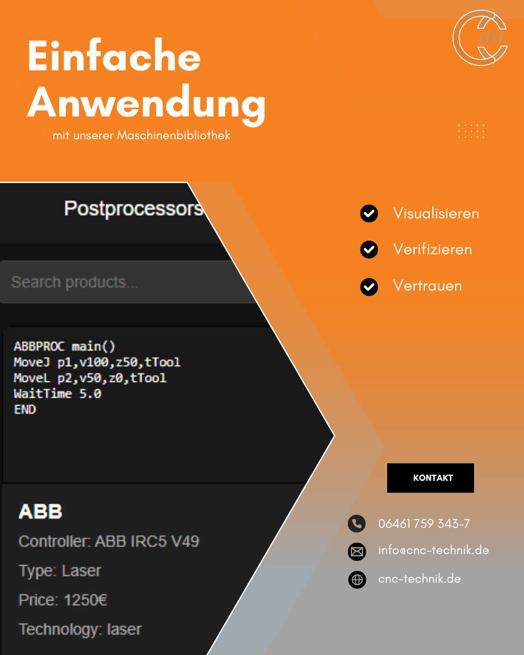 Einfache Anwendung 1 | CAD/CAM Programmiersoftware für CNC Maschinen und Industrieroboter