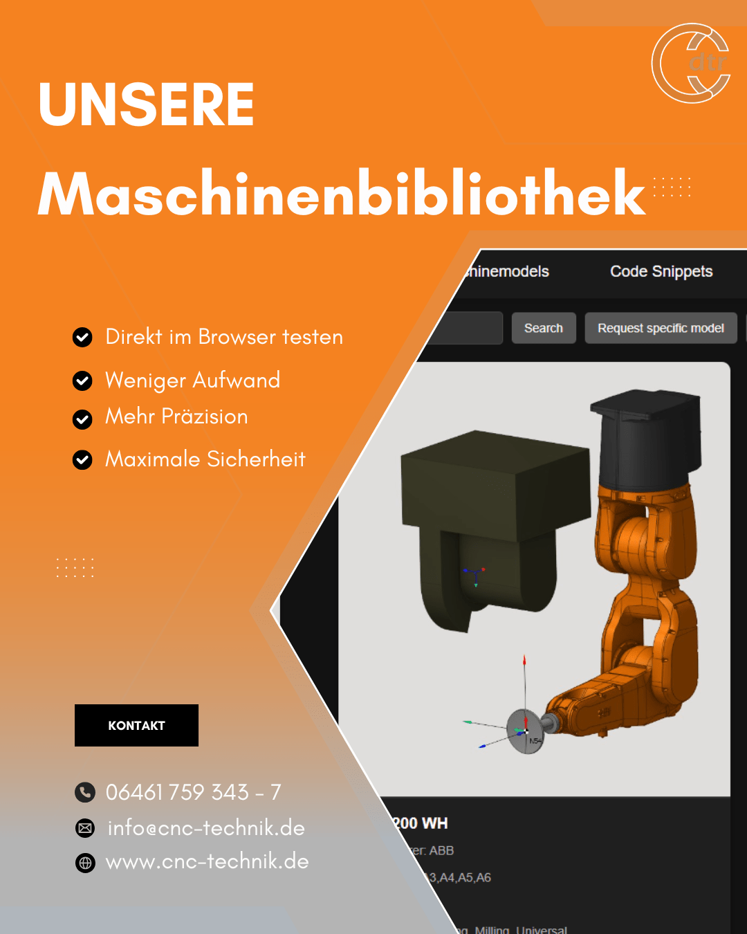 Maschinenbibliothek | CAD/CAM Programmiersoftware für CNC Maschinen und Industrieroboter