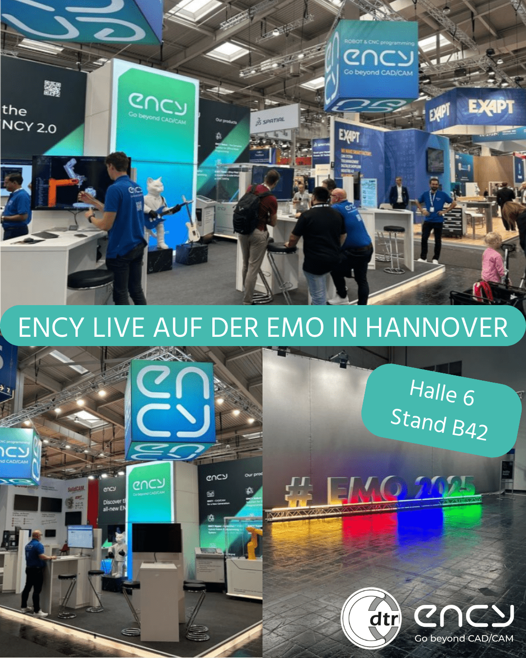 ENCY LIVE AUF DER EMO IN HANNOVER | CAD/CAM Programmiersoftware für CNC Maschinen und Industrieroboter