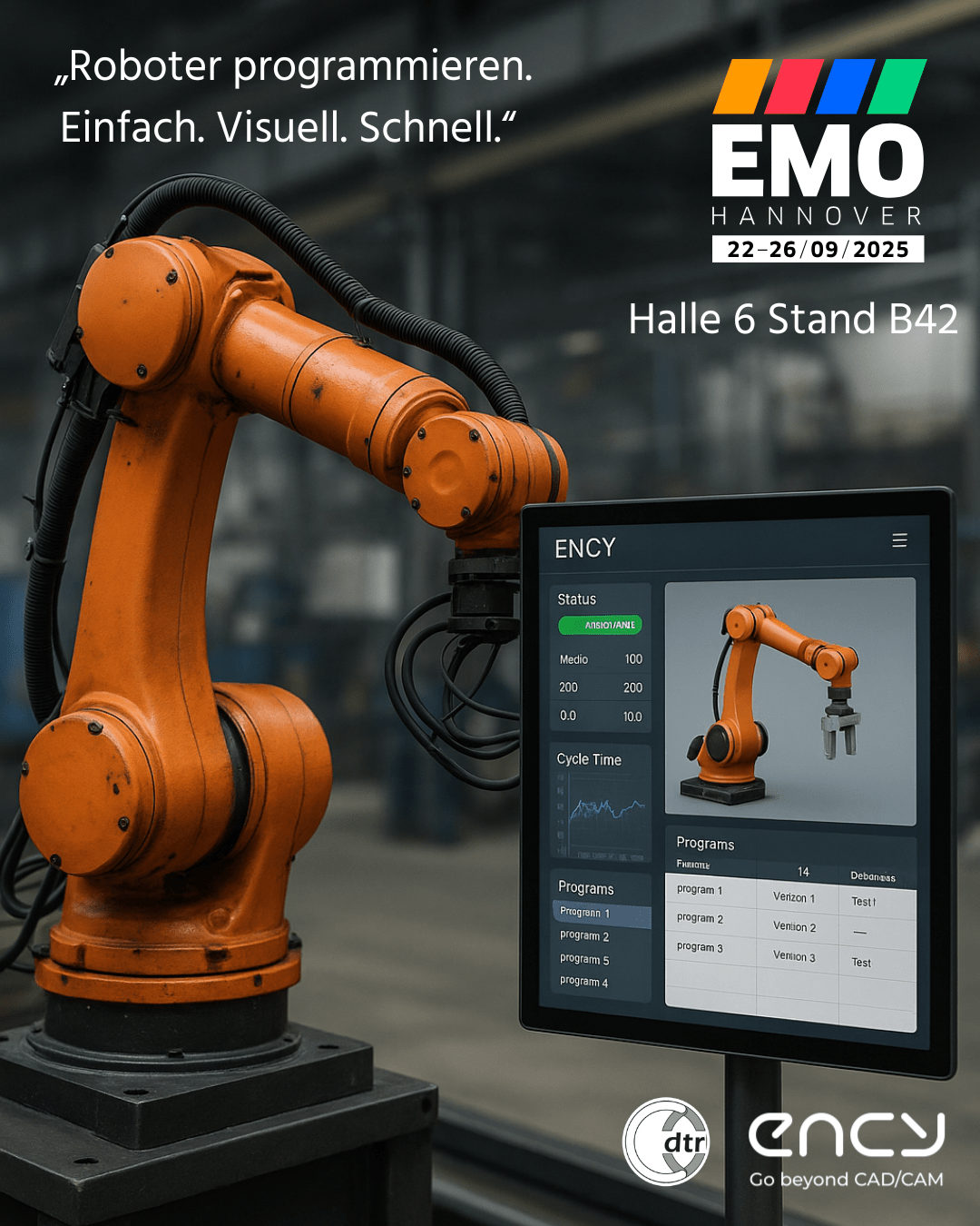 Post 1 EMO 2025 | CAD/CAM Programmiersoftware für CNC Maschinen und Industrieroboter