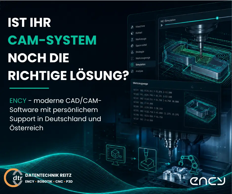 Kampagne ENCY | CAD/CAM Programmiersoftware für CNC Maschinen und Industrieroboter