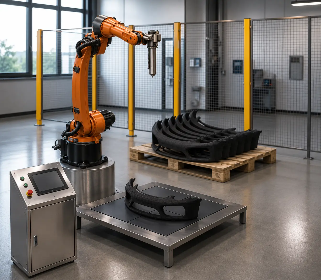 Industrieller Roboter 3D-Druck mit KUKA Industrieroboter
