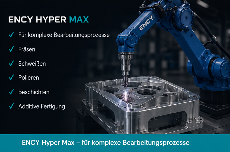Virtuelle Roboterzelle in ENCY MachineMaker