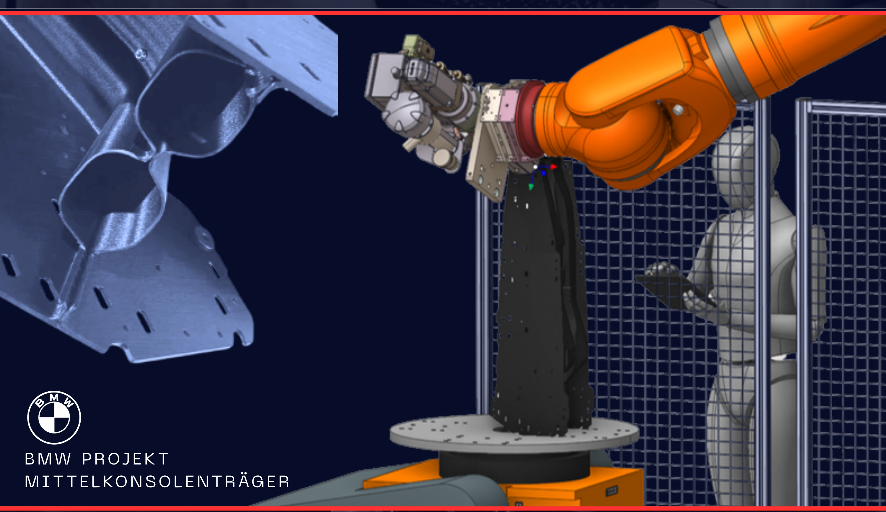 Additiv gefertigter BMW Mittelkonsolenträger mit P3D Slicer und ENCY