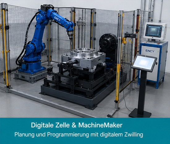 Simulation einer kompletten Roboterzelle mit ENCY
