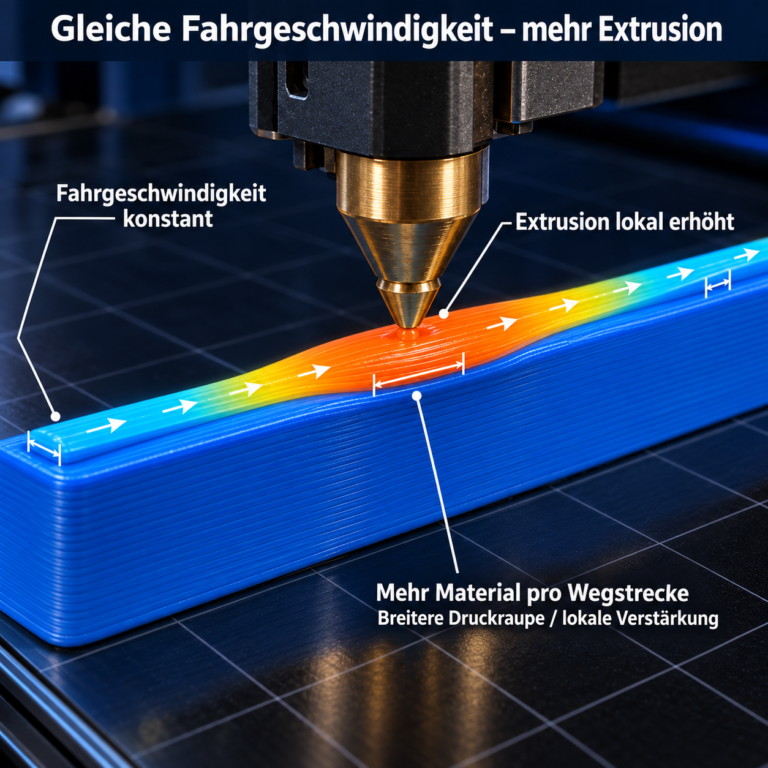 Vorschub und Extrusion getrennt steuern